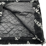 バレンシアガ BALENCIAGA ロゴ総柄ボアフリースジャケット 595049 ブラック アクリル レディース その他アウター