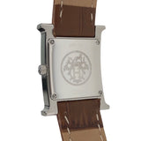 エルメス HERMES Hウォッチ HH1.210 SS/社外ベルト/純正尾錠 レディース 腕時計