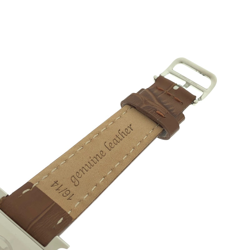 エルメス HERMES Hウォッチ HH1.210 SS/社外ベルト/純正尾錠 レディース 腕時計