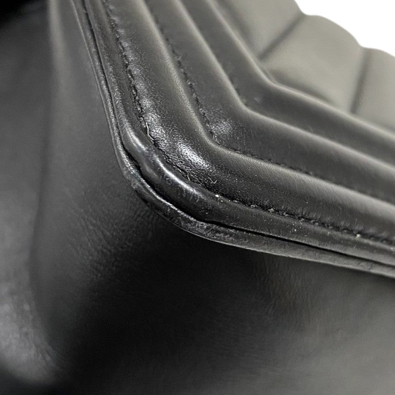 シャネル CHANEL ボーイシャネル25 Vステッチ A67086 ブラック ゴールド金具 ラムスキン レディース ショルダーバッグ