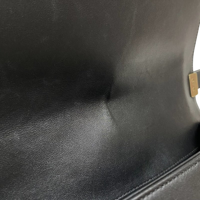 シャネル CHANEL ボーイシャネル25 Vステッチ A67086 ブラック ゴールド金具 ラムスキン レディース ショルダーバッグ