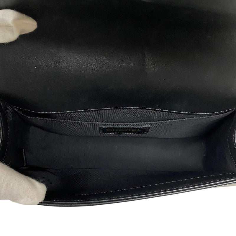 シャネル CHANEL ボーイシャネル25 Vステッチ A67086 ブラック ゴールド金具 ラムスキン レディース ショルダーバッグ