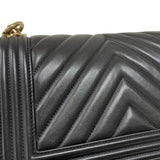 シャネル CHANEL ボーイシャネル25 Vステッチ A67086 ブラック ゴールド金具 ラムスキン レディース ショルダーバッグ