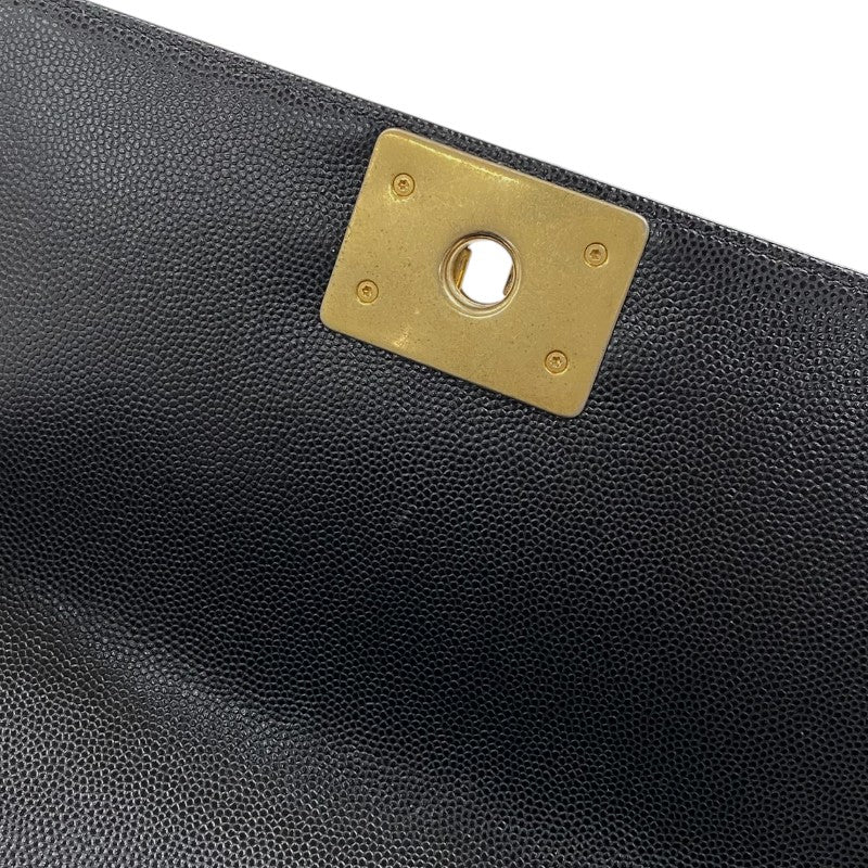 シャネル CHANEL ボーイシャネル20 A67085 ブラック ゴールド金具 キャビアスキン レディース ショルダーバッグ
