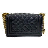 シャネル CHANEL ボーイシャネル20 A67085 ブラック ゴールド金具 キャビアスキン レディース ショルダーバッグ