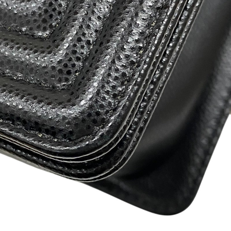 シャネル CHANEL ボーイシャネル20 A67085 ブラック ゴールド金具 キャビアスキン レディース ショルダーバッグ