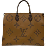 ルイ・ヴィトン LOUIS VUITTON オンザゴーGM M45320 ブラウン モノグラムジャイアント レディース トートバッグ
