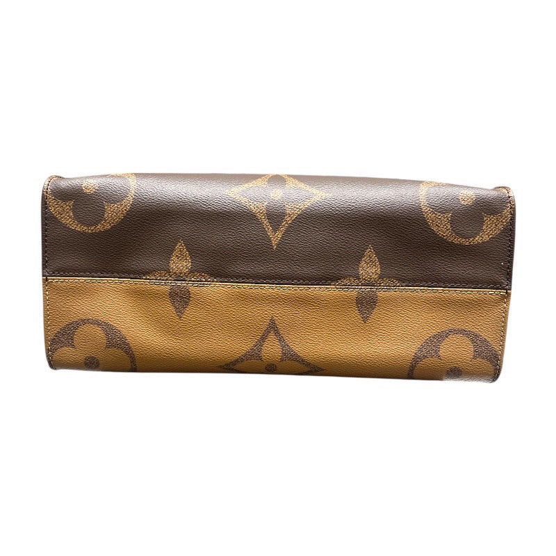 ルイ・ヴィトン LOUIS VUITTON オンザゴーMM M44576 ブラウン モノグラム・ジャイアント・リバース レディース ハンドバッグ