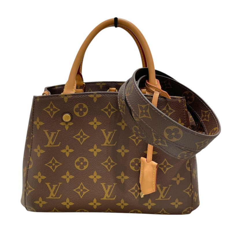 ルイ・ヴィトン LOUIS VUITTON モンテーニュBB M41055 ブラウン モノグラム レディース ショルダーバッグ