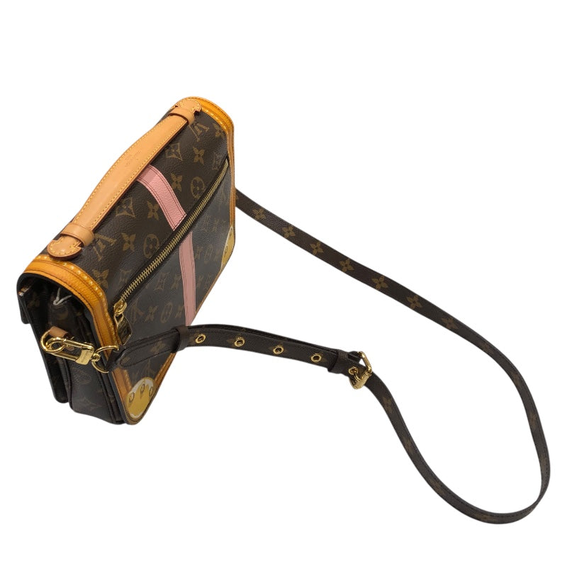 ルイ・ヴィトン LOUIS VUITTON ポシェット・メティス MM M43628 ブラウン モノグラム・サマートランク レディース ショルダーバッグ