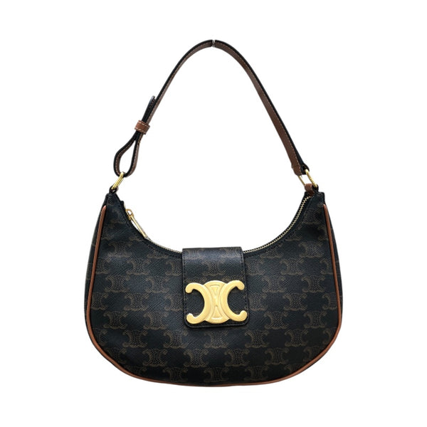 セリーヌ CELINE ミディアム　アヴァ マルチカラー×ゴールド金具 トリオンフキャンバス、カーフスキン レディース ハンドバッグ