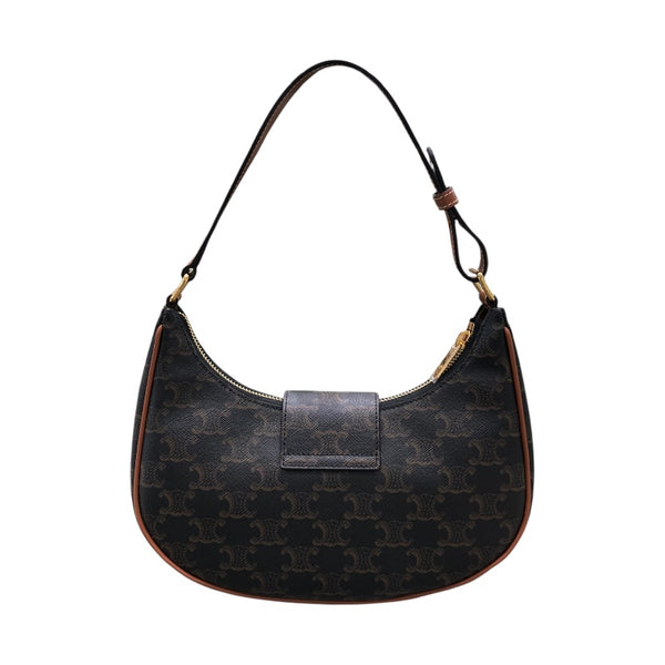 セリーヌ CELINE ミディアム　アヴァ マルチカラー×ゴールド金具 トリオンフキャンバス、カーフスキン レディース ハンドバッグ