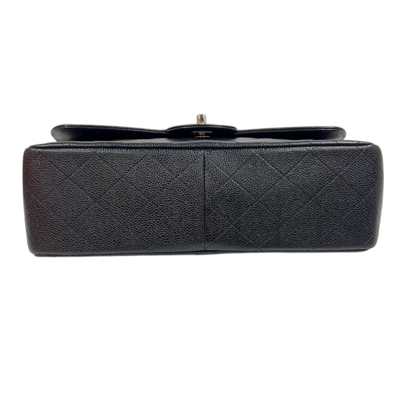 シャネル CHANEL マトラッセ30 A58600 ブラック　シルバー金具 キャビアスキン レディース ショルダーバッグ