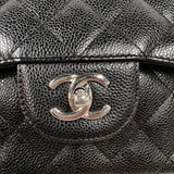 シャネル CHANEL マトラッセ30 A58600 ブラック　シルバー金具 キャビアスキン レディース ショルダーバッグ
