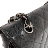 シャネル CHANEL マトラッセ30 A58600 ブラック　シルバー金具 キャビアスキン レディース ショルダーバッグ