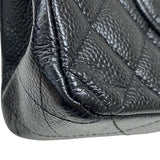 シャネル CHANEL マトラッセ25 A01112 ブラック シルバー金具 キャビアスキン レディース ショルダーバッグ