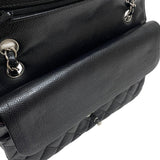 シャネル CHANEL マトラッセ25 A01112 ブラック シルバー金具 キャビアスキン レディース ショルダーバッグ