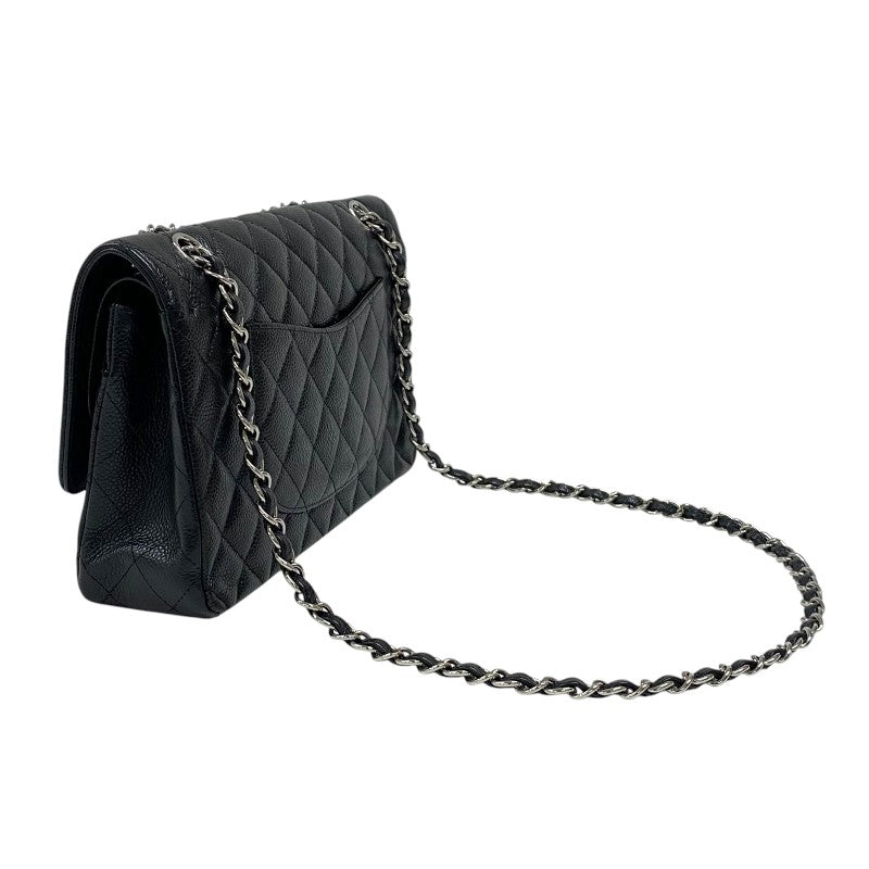 シャネル CHANEL マトラッセ25 A01112 ブラック シルバー金具 キャビアスキン レディース ショルダーバッグ