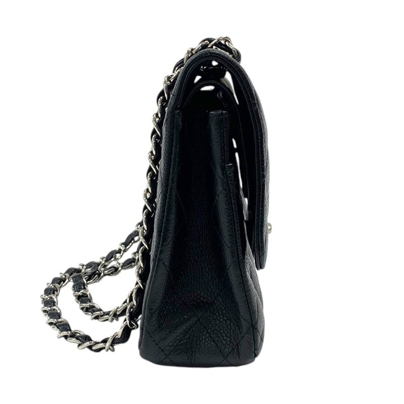 シャネル CHANEL マトラッセ25 A01112 ブラック シルバー金具 キャビアスキン レディース ショルダーバッグ