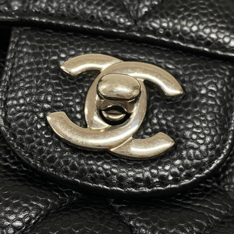 シャネル CHANEL マトラッセ25 A01112 ブラック シルバー金具 キャビアスキン レディース ショルダーバッグ