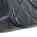 シャネル CHANEL マトラッセ25 A01112 ブラック シルバー金具 キャビアスキン レディース ショルダーバッグ