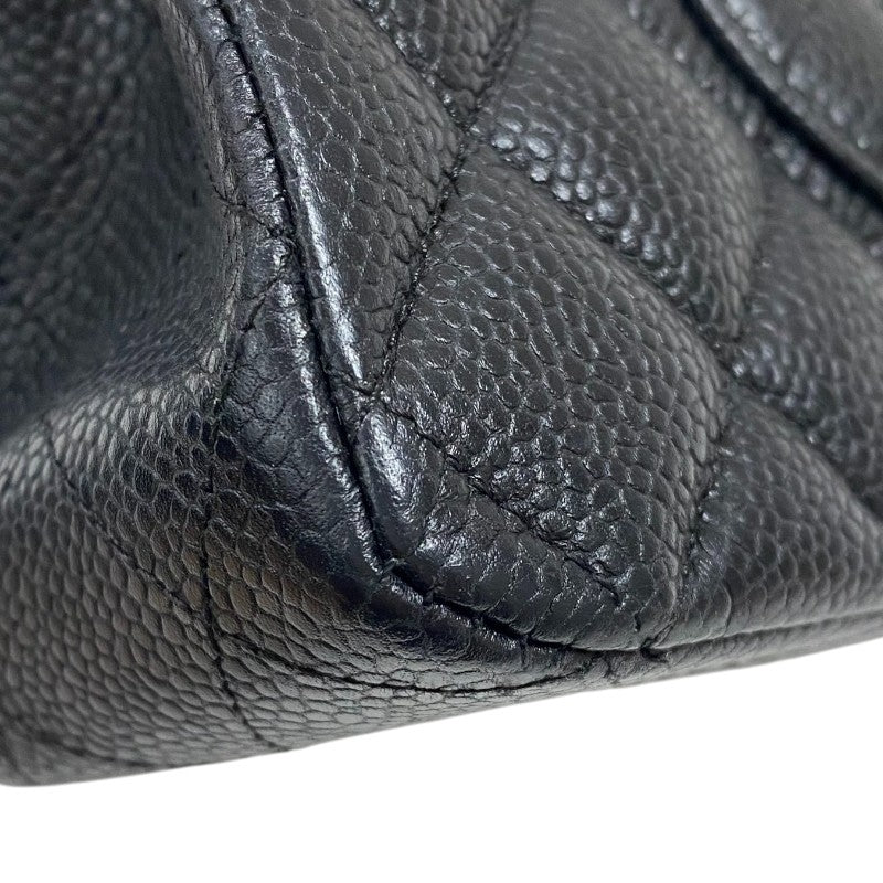 シャネル CHANEL マトラッセ25 A01112 ブラック シルバー金具 キャビアスキン レディース ショルダーバッグ