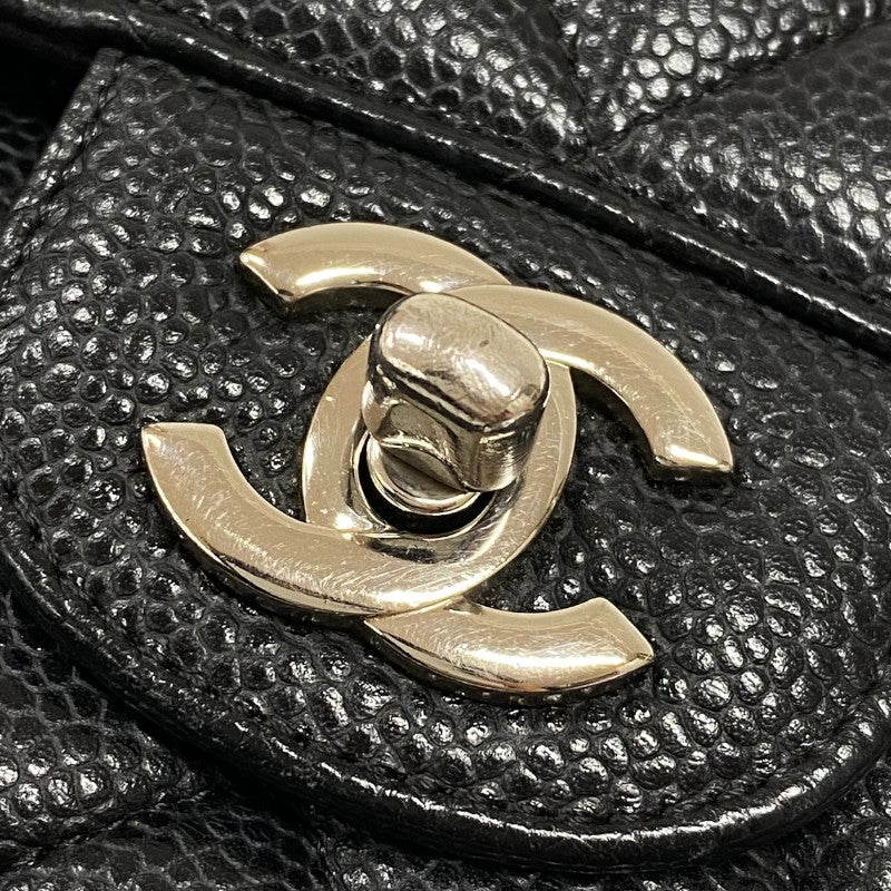 シャネル CHANEL マトラッセ25 A01112 ブラック シルバー金具 キャビアスキン レディース ショルダーバッグ