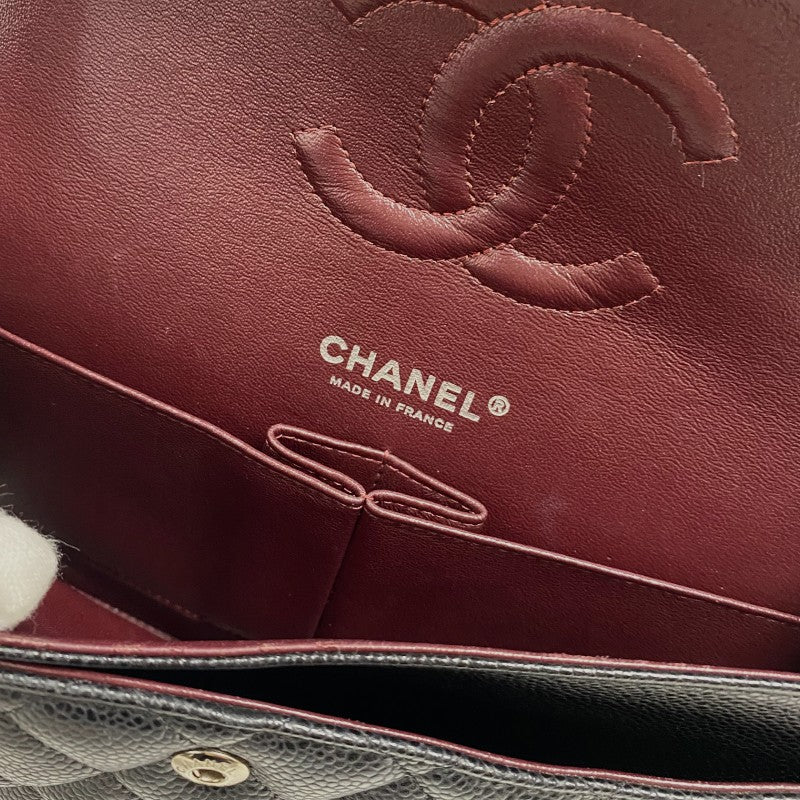 シャネル CHANEL マトラッセ25 A01112 ブラック シルバー金具 キャビアスキン レディース ショルダーバッグ