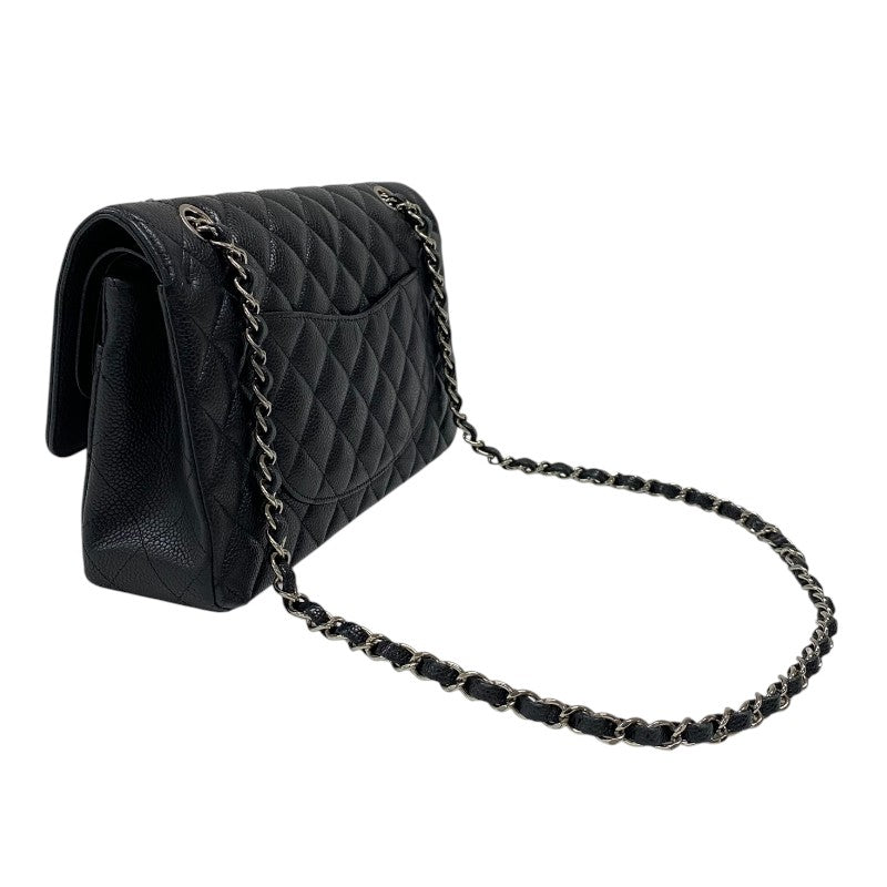 シャネル CHANEL マトラッセ25 A01112 ブラック シルバー金具 キャビアスキン レディース ショルダーバッグ