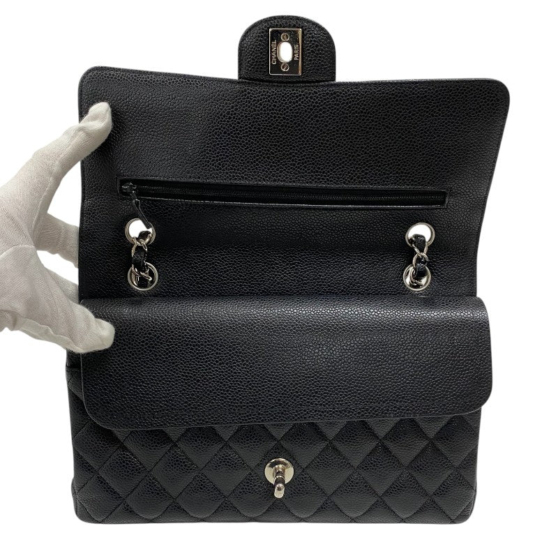 シャネル CHANEL マトラッセ25 A01112 ブラック シルバー金具 キャビアスキン レディース ショルダーバッグ