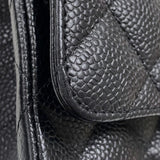 シャネル CHANEL マトラッセ25 A01112 ブラック ゴールド金具 キャビアスキン レディース ショルダーバッグ