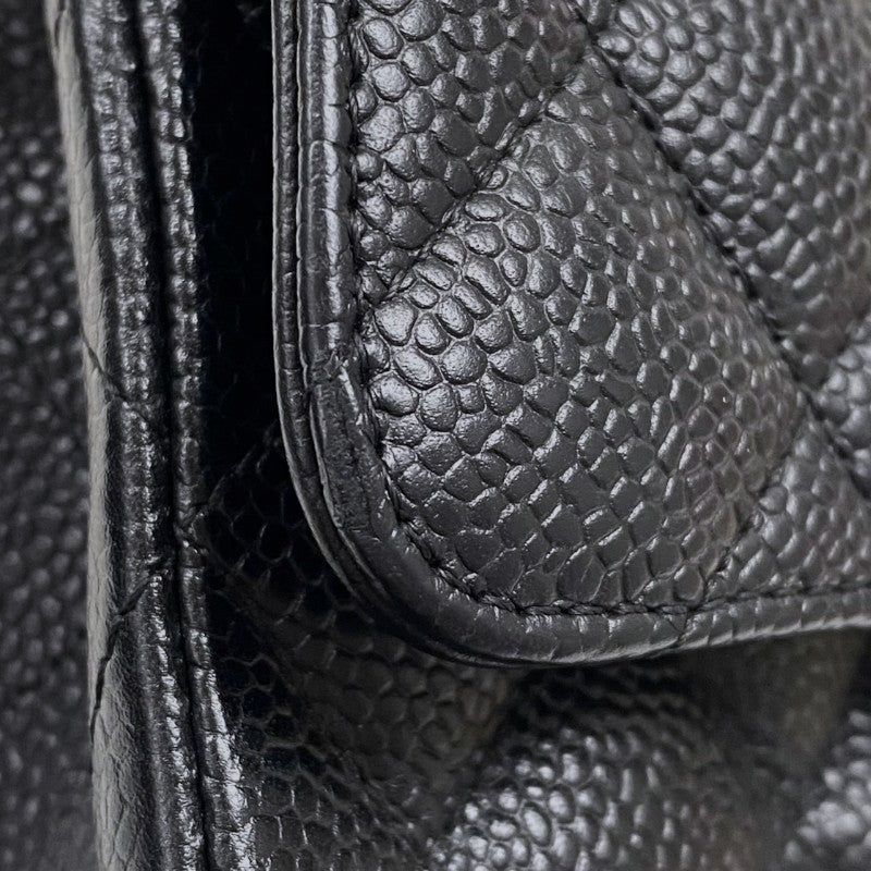 シャネル CHANEL マトラッセ25 A01112 ブラック ゴールド金具 キャビアスキン レディース ショルダーバッグ