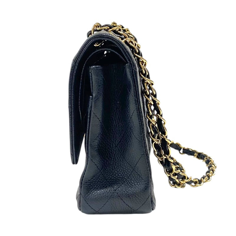 シャネル CHANEL マトラッセ25 A01112 ブラック ゴールド金具 キャビアスキン レディース ショルダーバッグ