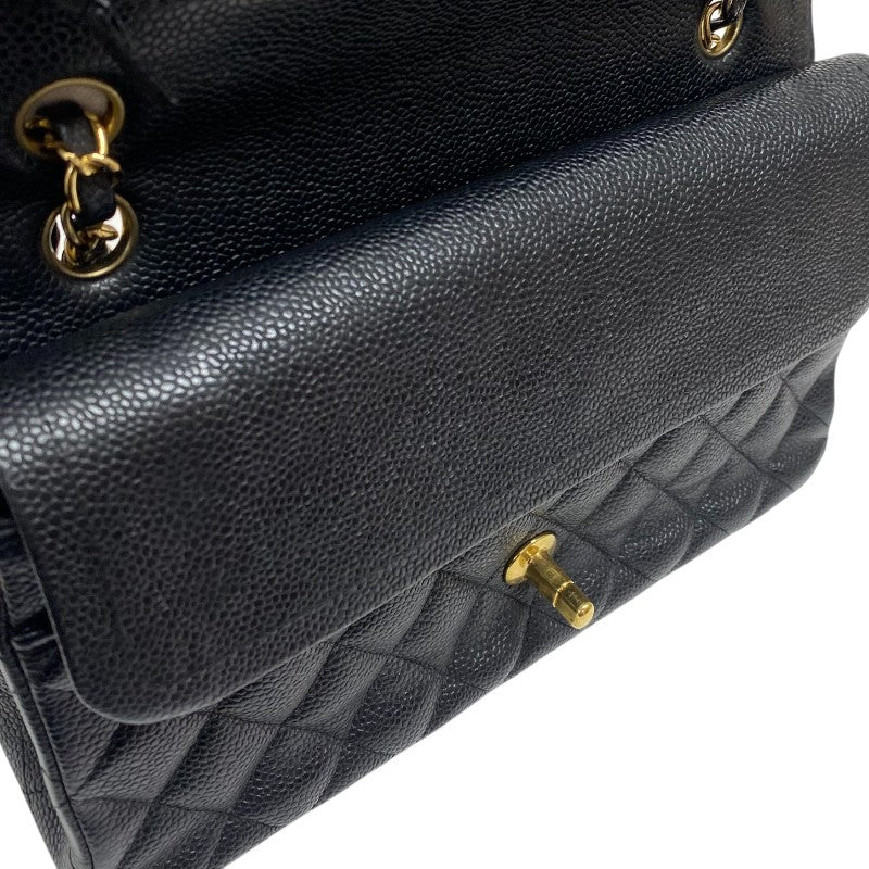 シャネル CHANEL マトラッセ25 A01112 ブラック ゴールド金具 キャビアスキン レディース ショルダーバッグ