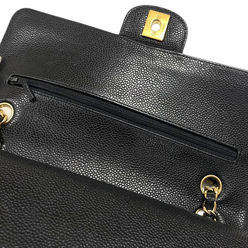 シャネル CHANEL マトラッセ25 A01112 ブラック ゴールド金具 キャビアスキン レディース ショルダーバッグ