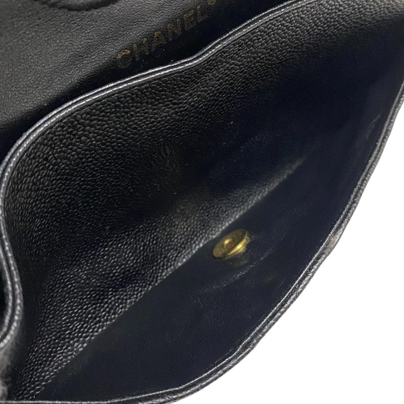 シャネル CHANEL マトラッセ25 A01112 ブラック ゴールド金具 キャビアスキン レディース ショルダーバッグ