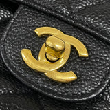 シャネル CHANEL マトラッセ25 A01112 ブラック ゴールド金具 キャビアスキン レディース ショルダーバッグ