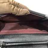 シャネル CHANEL マトラッセチェーンウォレット A33814 ブラック シルバー金具 マットキャビアスキン レディース ショルダーバッグ
