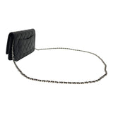シャネル CHANEL マトラッセ チェーンウォレット AP0250 ブラック シルバー金具 キャビアスキン レディース ショルダーバッグ クラッチバッグ