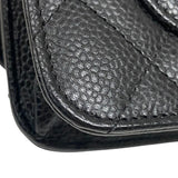 シャネル CHANEL マトラッセ チェーンウォレット AP0250 ブラック ゴールド金具 キャビアスキン レディース ショルダーバッグ クラッチバッグ