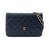 シャネル CHANEL マトラッセ チェーンウォレット AP0250 ブラック ゴールド金具 キャビアスキン レディース ショルダーバッグ クラッチバッグ