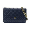 シャネル CHANEL マトラッセ チェーンウォレット AP0250 ブラック ゴールド金具 キャビアスキン レディース ショルダーバッグ クラッチバッグ