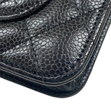 シャネル CHANEL マトラッセ チェーンウォレット AP0250 ブラック ゴールド金具 キャビアスキン レディース ショルダーバッグ クラッチバッグ