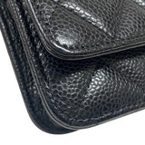 シャネル CHANEL マトラッセ チェーンウォレット AP0250 ブラック ゴールド金具 キャビアスキン レディース ショルダーバッグ クラッチバッグ
