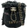 シャネル CHANEL ミニ チェーンバケットバッグ AP2603 32番台 ブラック デニム レディース ショルダーバッグ