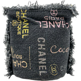 シャネル CHANEL ミニ チェーンバケットバッグ AP2603 32番台 ブラック デニム レディース ショルダーバッグ