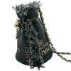 シャネル CHANEL ミニ チェーンバケットバッグ AP2603 32番台 ブラック デニム レディース ショルダーバッグ