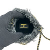 シャネル CHANEL ミニ チェーンバケットバッグ AP2603 32番台 ブラック デニム レディース ショルダーバッグ