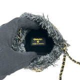 シャネル CHANEL ミニ チェーンバケットバッグ AP2603 32番台 ブラック デニム レディース ショルダーバッグ