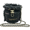 シャネル CHANEL ミニ チェーンバケットバッグ AP2603 32番台 ブラック デニム レディース ショルダーバッグ